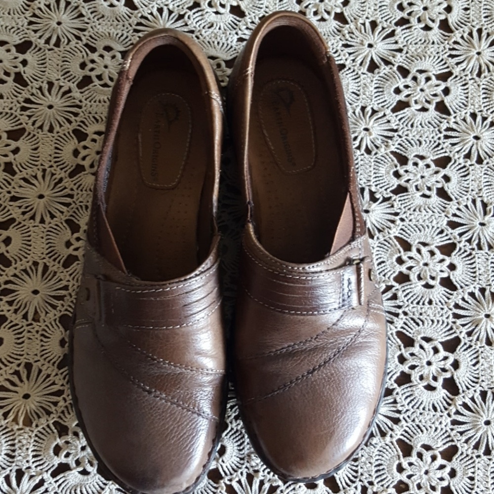 Earth Origins Womens Brown Shoes Size 10W